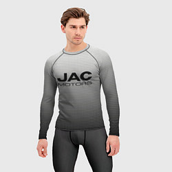 Рашгард мужской Jac motors серый текстурный, цвет: 3D-принт — фото 2
