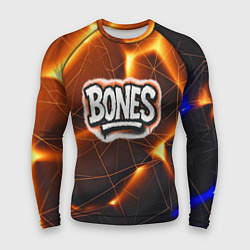 Рашгард мужской Bones лого в уличном стиле, цвет: 3D-принт