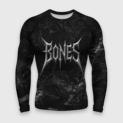 Рашгард мужской Bones лого из металла, цвет: 3D-принт