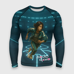 Рашгард мужской Игра в кальмара - игрок 067 бежит, цвет: 3D-принт