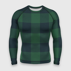 Рашгард мужской Дождевой лес тартан ирландский, цвет: 3D-принт
