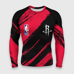 Рашгард мужской Хьюстон Рокетс - цвета команды, цвет: 3D-принт