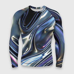Мужской рашгард Серебро жидкий металл