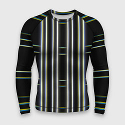 Рашгард мужской Neon yellow blue white, цвет: 3D-принт