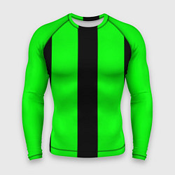 Рашгард мужской Color green black line, цвет: 3D-принт