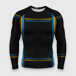 Мужской рашгард Neon yellow light blue