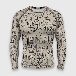 Мужской рашгард Иероглифы маори