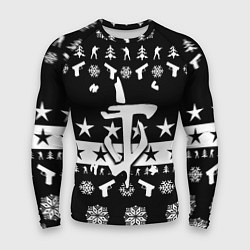 Мужской рашгард Doom x csgo winter