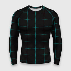 Рашгард мужской Color black blue crosses, цвет: 3D-принт