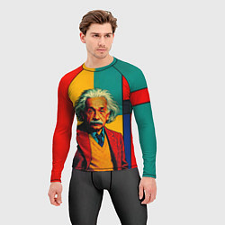 Рашгард мужской Эйнштейн поп-арт, цвет: 3D-принт — фото 2