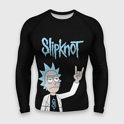 Рашгард мужской Slipknot и Рик Санчес из Рик и Морти, цвет: 3D-принт