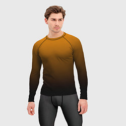 Рашгард мужской Orange gradient, цвет: 3D-принт — фото 2