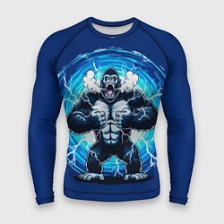 Рашгард мужской Горилла показывает свою силу, цвет: 3D-принт