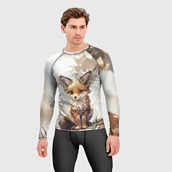 Рашгард мужской Юный лисёнок, цвет: 3D-принт — фото 2