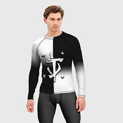 Рашгард мужской Doom black geometry, цвет: 3D-принт — фото 2