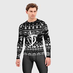 Рашгард мужской Doom x elders scrolls pattern, цвет: 3D-принт — фото 2