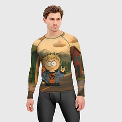 Рашгард мужской Кенни панк без комбинезона, цвет: 3D-принт — фото 2