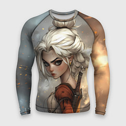 Рашгард мужской Цири в мультяшном стиле, цвет: 3D-принт