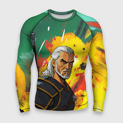 Рашгард мужской Ведьмак в аниме стиле, цвет: 3D-принт