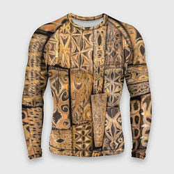 Рашгард мужской Узоры Африки, цвет: 3D-принт