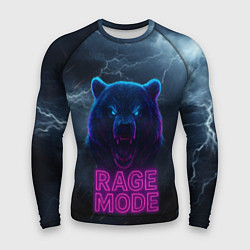 Рашгард мужской Rage mode злой медведь, цвет: 3D-принт