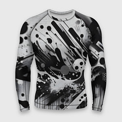 Рашгард мужской Абстрактная экспрессивная композиция - киберпанк, цвет: 3D-принт