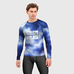 Рашгард мужской 2026 сине-голубая дымка, цвет: 3D-принт — фото 2