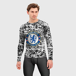 Рашгард мужской Челси штрихи красок, цвет: 3D-принт — фото 2