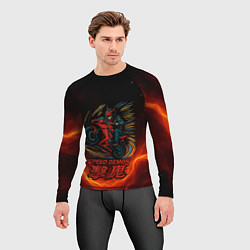 Рашгард мужской Speed demon moto, цвет: 3D-принт — фото 2