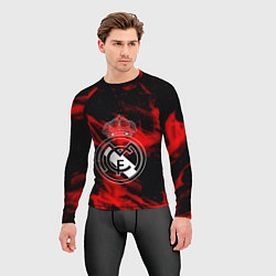 Рашгард мужской Real Madrid красный огонь, цвет: 3D-принт — фото 2