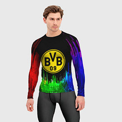 Рашгард мужской Borussia градиент текстура, цвет: 3D-принт — фото 2