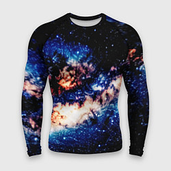 Рашгард мужской Бесконечный космос и туманность, цвет: 3D-принт