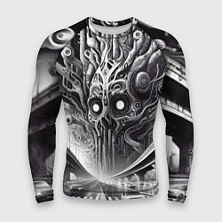 Рашгард мужской Art skull in metropolis - ai art fantasy, цвет: 3D-принт