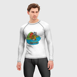 Рашгард мужской Под лежачий камень полноцветный орнамент, цвет: 3D-принт — фото 2