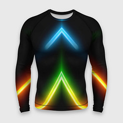 Мужской рашгард Neon multicolored lines