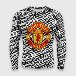 Рашгард мужской Манчестер Юнайтед x ювентус паттерн, цвет: 3D-принт