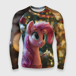 Рашгард мужской Милая лошадка с розовой гривой, цвет: 3D-принт