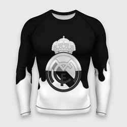 Мужской рашгард Реал Мадрид огонь белый