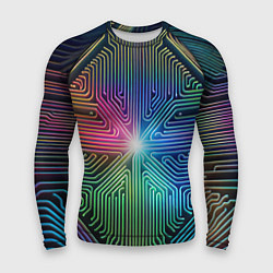 Рашгард мужской Линейная графика, цвет: 3D-принт