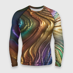 Мужской рашгард Сморщенные складочки жидкости
