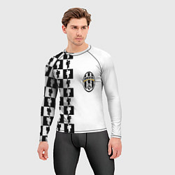 Рашгард мужской Ювентус паттерн люди, цвет: 3D-принт — фото 2