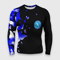 Мужской рашгард Наполи бабочки текстура