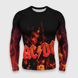 Рашгард мужской AC/DC Flame, цвет: 3D-принт