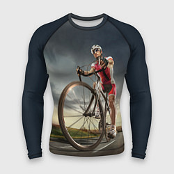 Рашгард мужской Велогонщик, цвет: 3D-принт