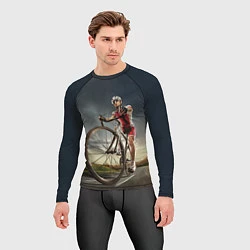 Рашгард мужской Велогонщик, цвет: 3D-принт — фото 2