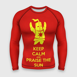 Рашгард мужской Keep Calm & Praise The Sun, цвет: 3D-принт
