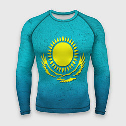 Рашгард мужской Флаг Казахстана, цвет: 3D-принт