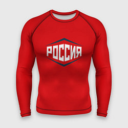 Рашгард мужской Россия, цвет: 3D-принт