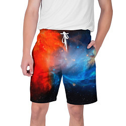 Шорты на шнурке мужские Столкновение космоса, цвет: 3D-принт