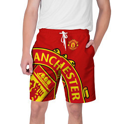 Шорты на шнурке мужские FC Man United: Red Exclusive, цвет: 3D-принт